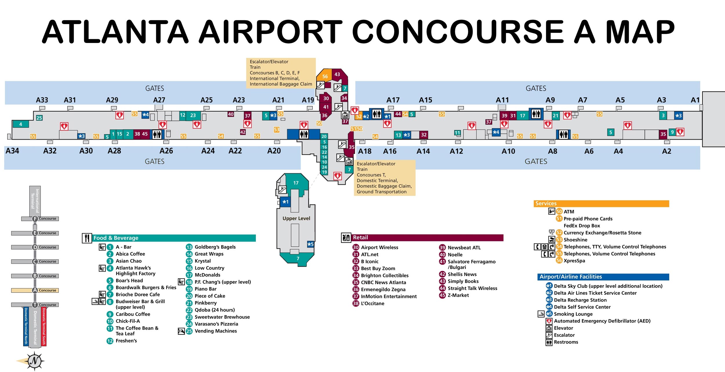 Concourse A Atalanta Airport