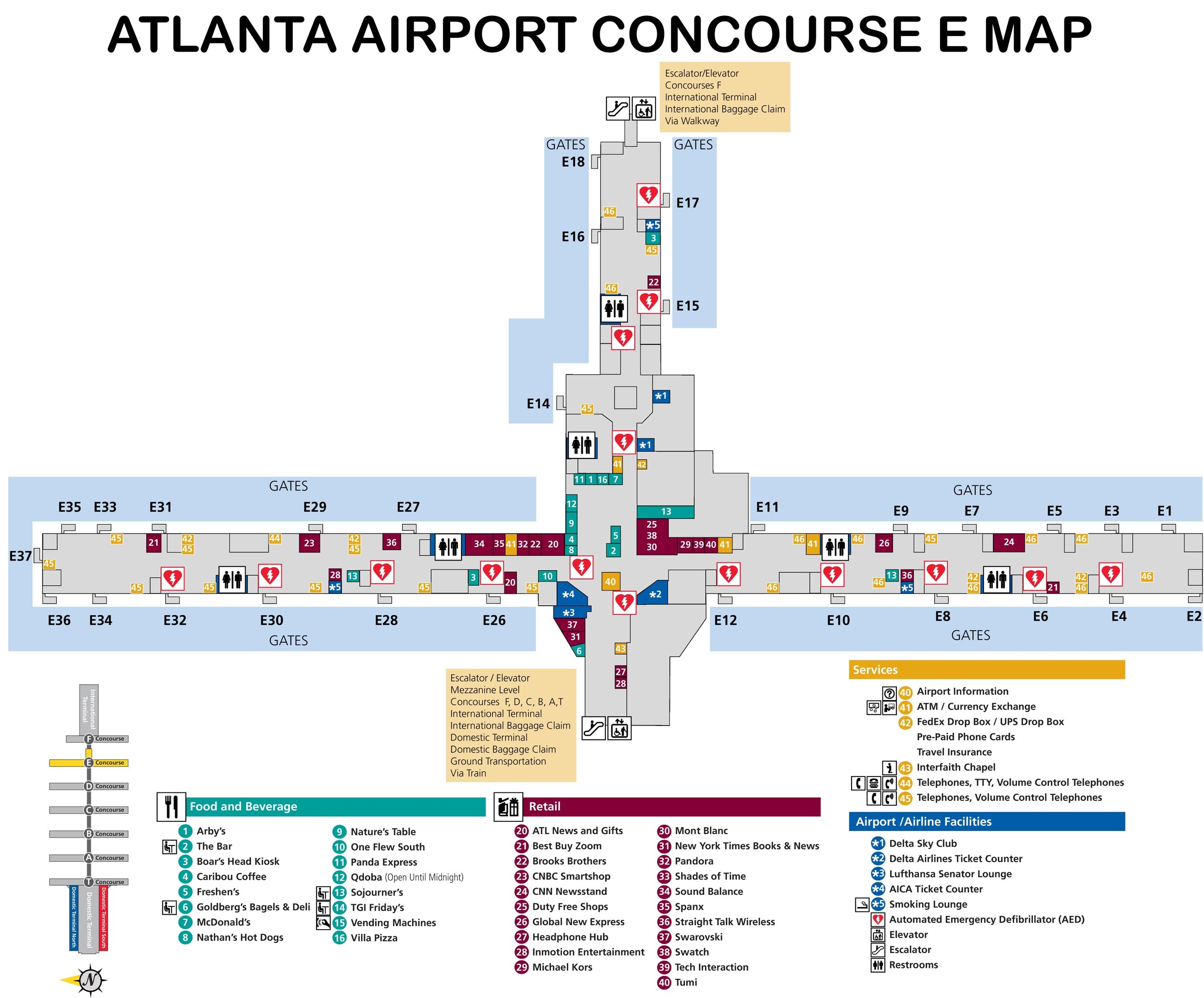 Concourse E Downtown Airport