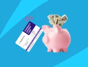A piggy bank furthermore SingleCare savings card